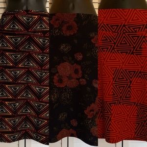 Lot of 3 LuLaRoe Cassie Skirts!